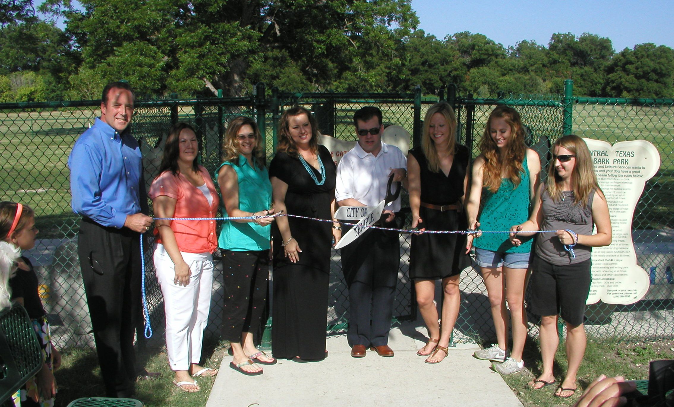 Bark Park Ribbon Cutting